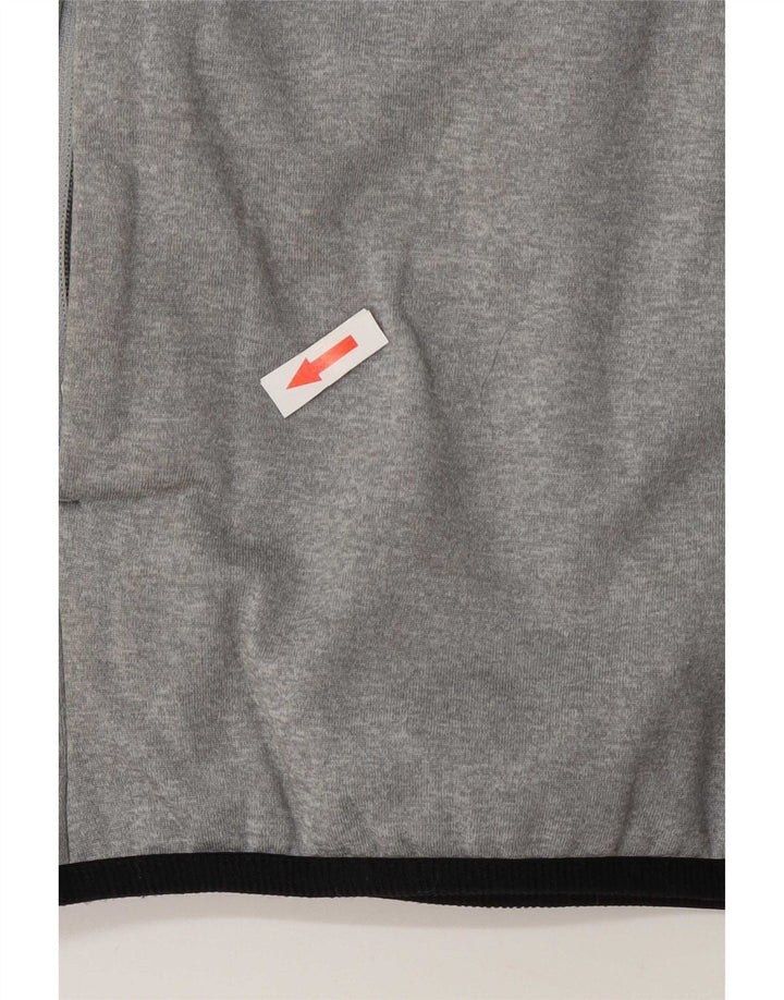 Adidas Haut de survêtement à col zippé pour homme 2XL Gris Colorblock Polyester