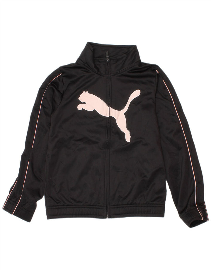 Puma Veste de survêtement graphique pour fille 5-6 ans Noir