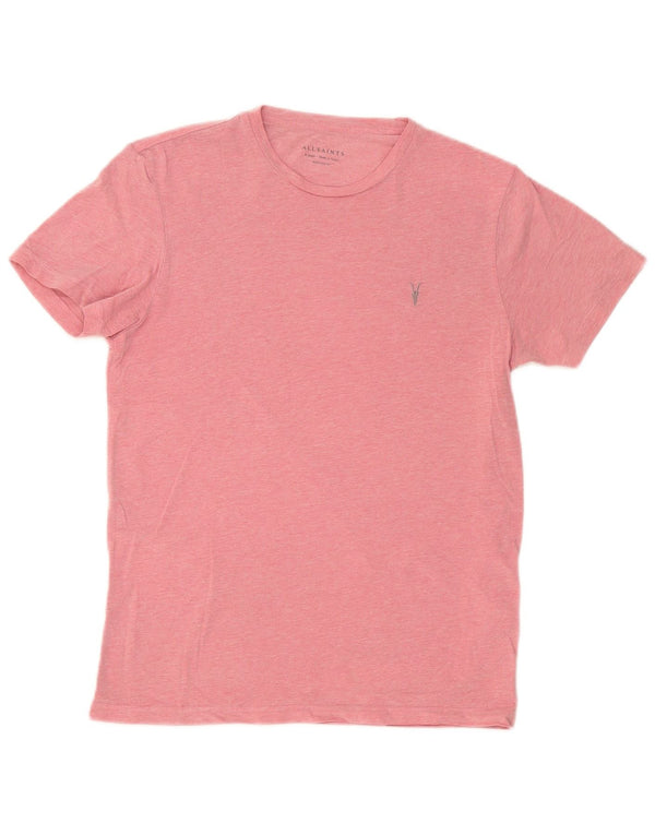 All Saints Homme Regular Fit T-Shirt Top XS Rose Coton
