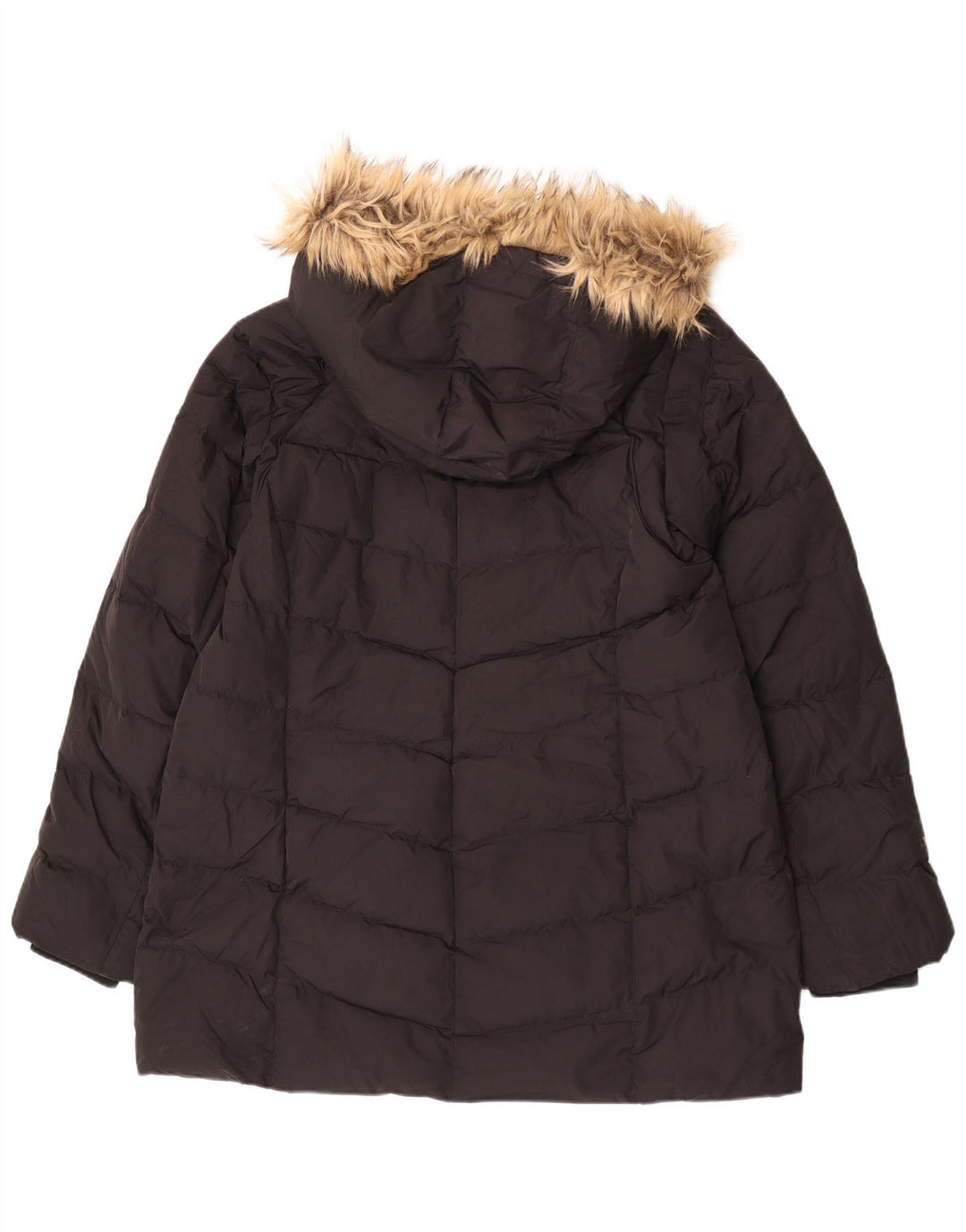 Mountain Warehouse Manteau rembourré à capuche pour femme UK 18 XL Noir Polyester