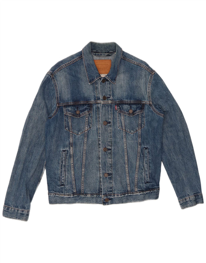 LEVI'S Veste en Jean Homme UK 38 Bleu Moyen