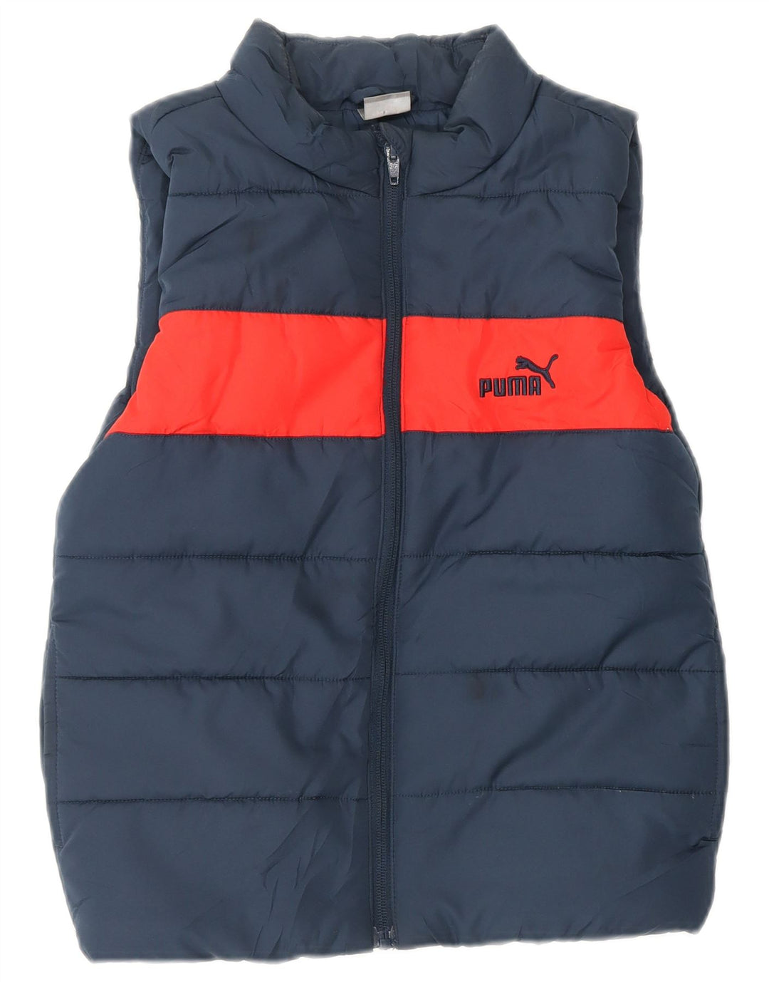 Puma Gilet rembourré garçon 7-8 ans Bleu marine Colorblock Polyester
