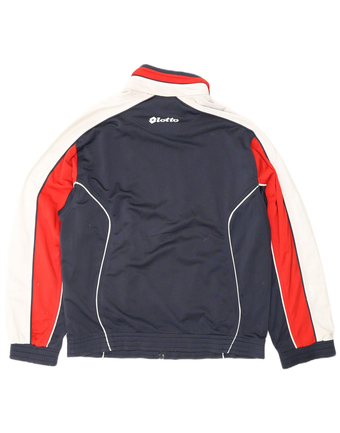 LOTTO Veste de Survêtement pour Homme Large Bleu Marine Colorblock Polyester