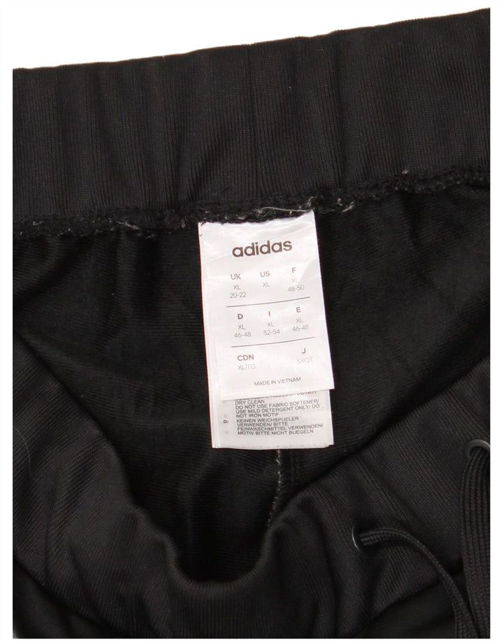 Adidas Pantalon de survêtement pour femme Joggers UK 20/22 XL Noir Polyester
