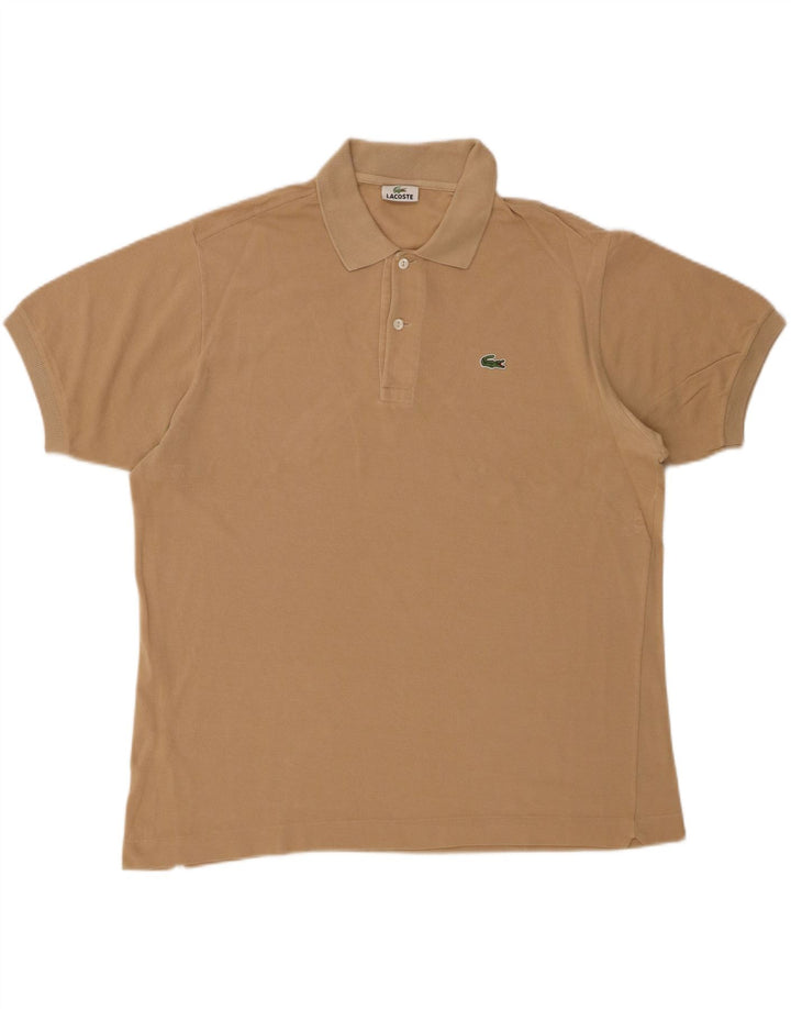 LACOSTE Polo Homme Taille 5 Grand Coton Beige