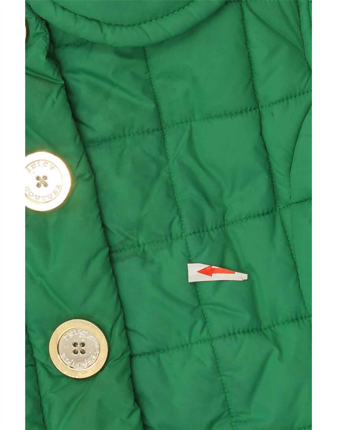 Juicy Couture Gilet rembourré pour femme UK 44 Polyester vert moyen