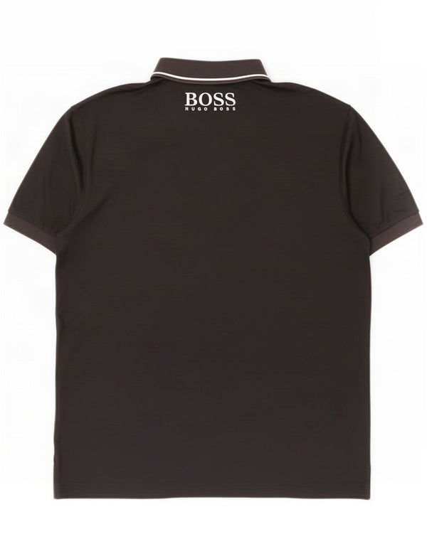 Hugo Boss Polo Graphique Homme Noir Moyen Colourblock