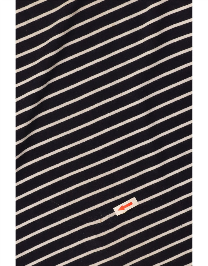 BARBOUR Robe t-shirt sans manches pour femme UK 12 Bleu marine moyen rayé