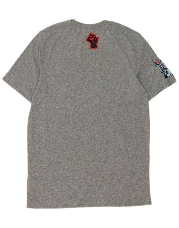 Nike Homme Dri Fit Graphic T-Shirt Haut Gris Moyen Polyester