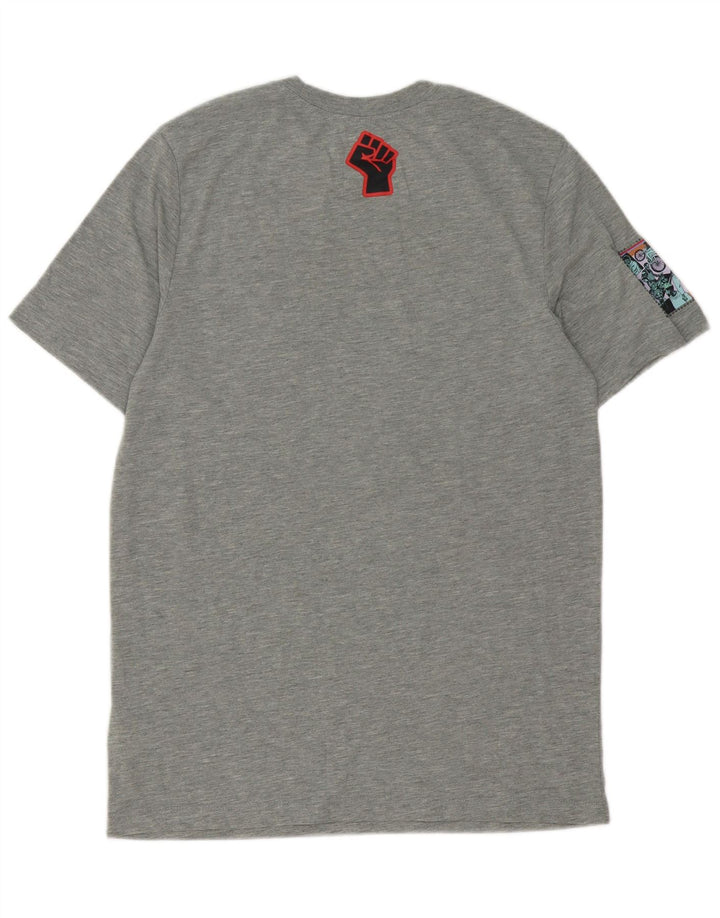 Nike Homme Dri Fit Graphic T-Shirt Haut Gris Moyen Polyester