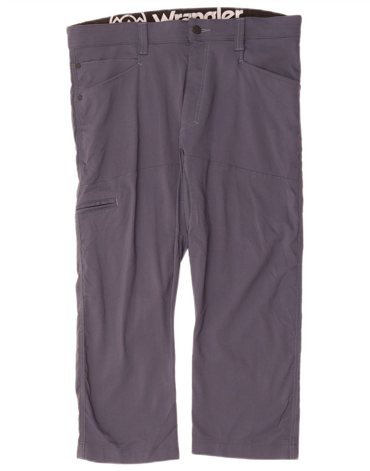 Wrangler Pantalon cargo droit pour homme W34 L24 Bleu marine Nylon