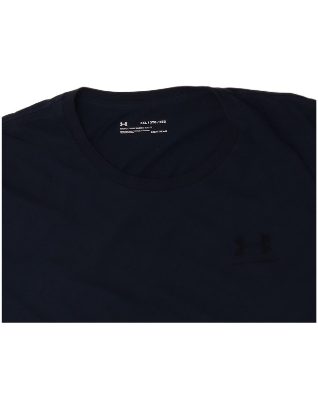 UNDER ARMOUR T-Shirt Heat Gear Homme 3XL Bleu Marine
