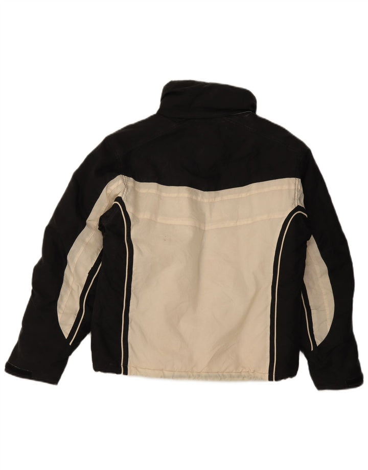 Ellesse Veste coupe-vent surdimensionnée pour femme UK 10 Small Black Colourblock