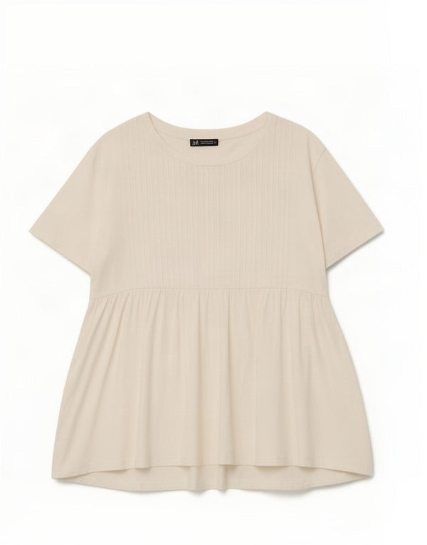 Zara Chemisier Femme Top UK 10 Petit Blanc