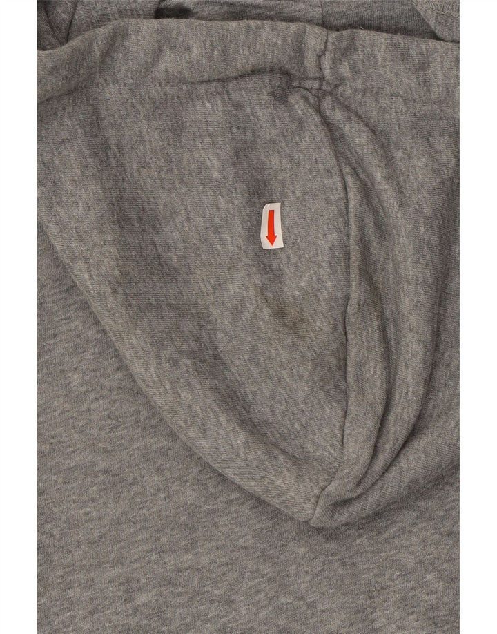 PUMA Mens Graphic Hoodie Jumper Small Grey Cotton