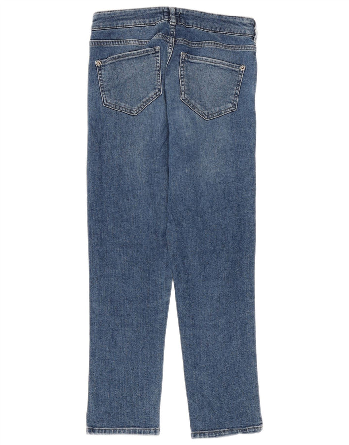 White Stuff Jean court droit pour femme EU 36 Small W26 L24 Bleu Coton