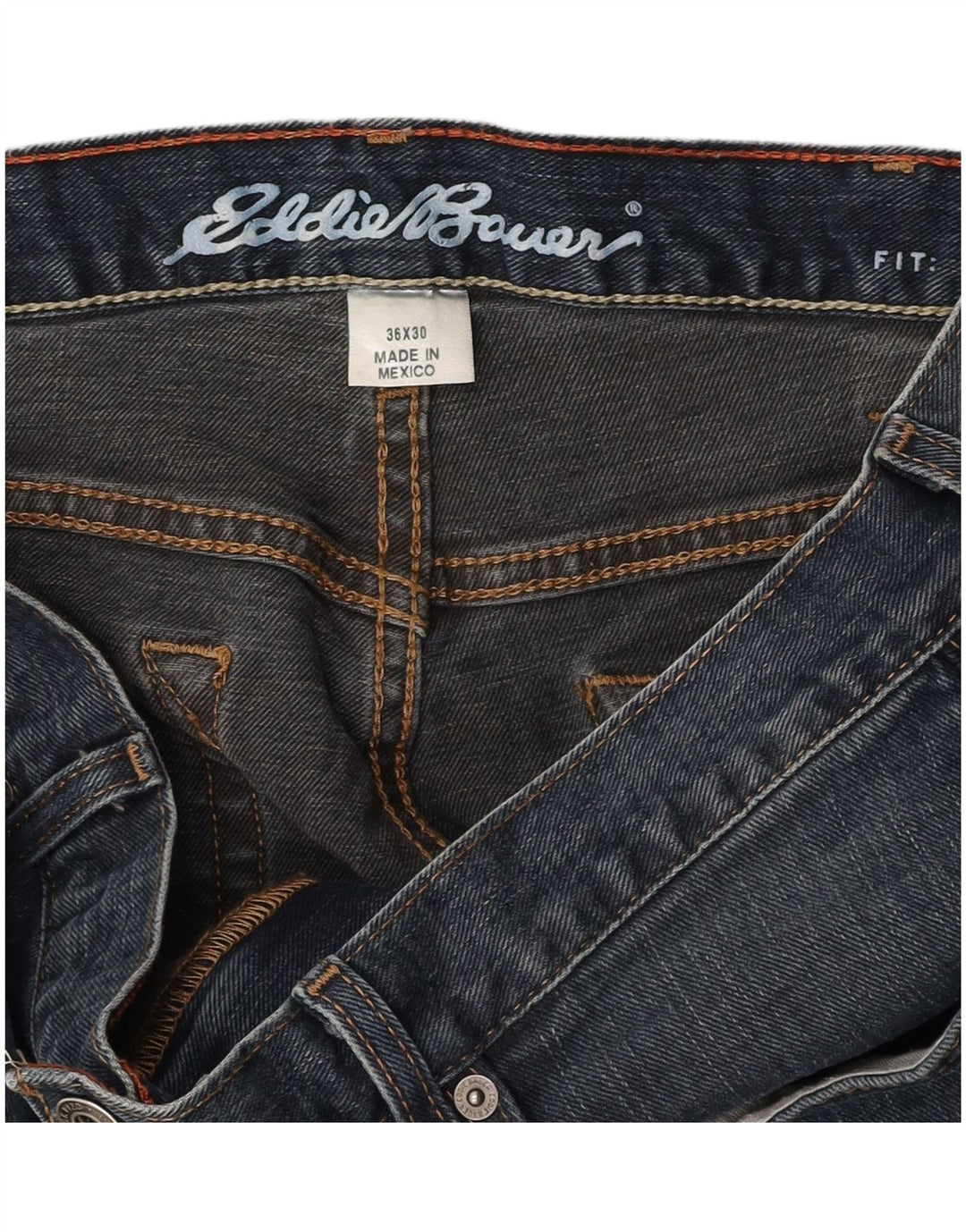 EDDIE BAUER Jean Droit Homme W36 L30 Bleu
