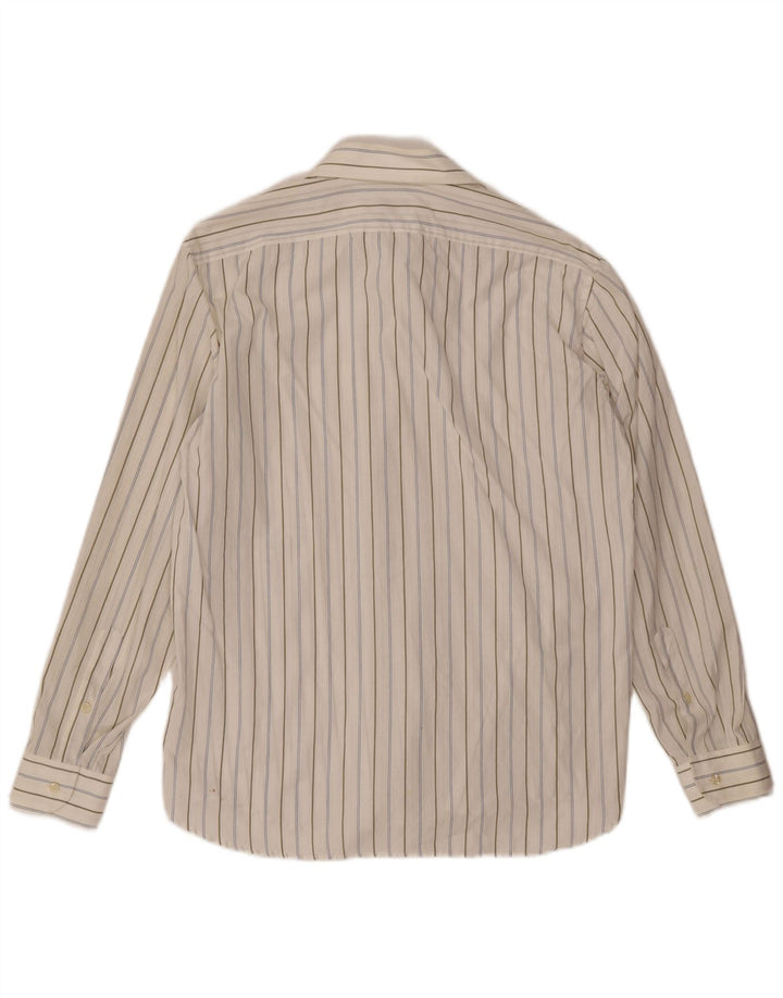 Cacharel Chemise Homme Taille 15 3/4 Moyen Blanc Rayé