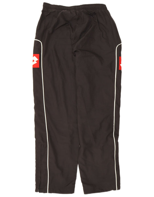 Lotto Pantalon de Survêtement Graphique Homme Large Noir Colorblock Polyester