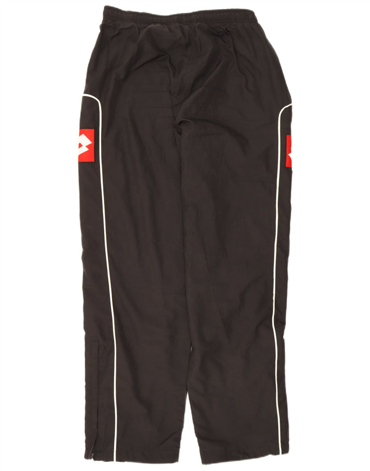 Lotto Pantalon de Survêtement Graphique Homme Large Noir Colorblock Polyester