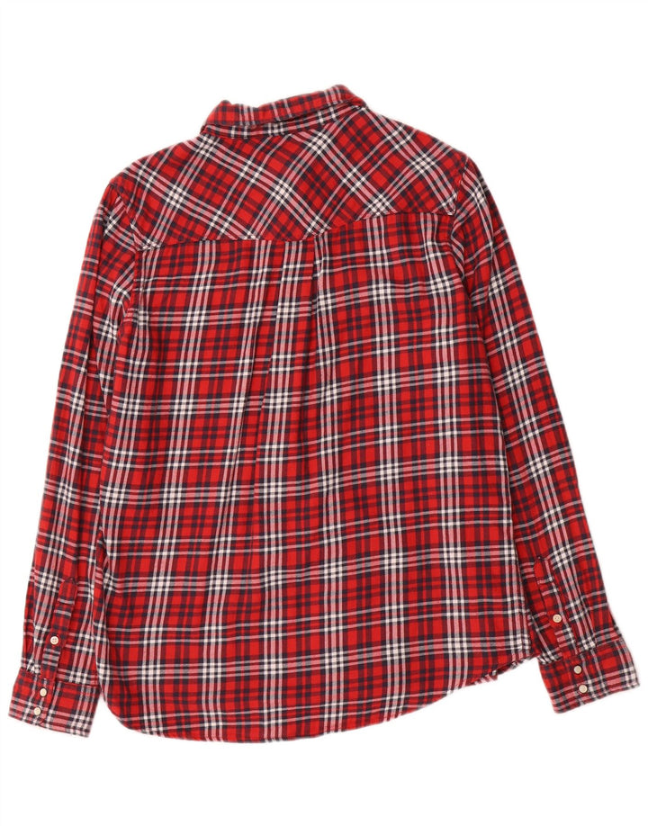 Lee Chemise en flanelle pour femme UK 16 Grand carreaux rouges