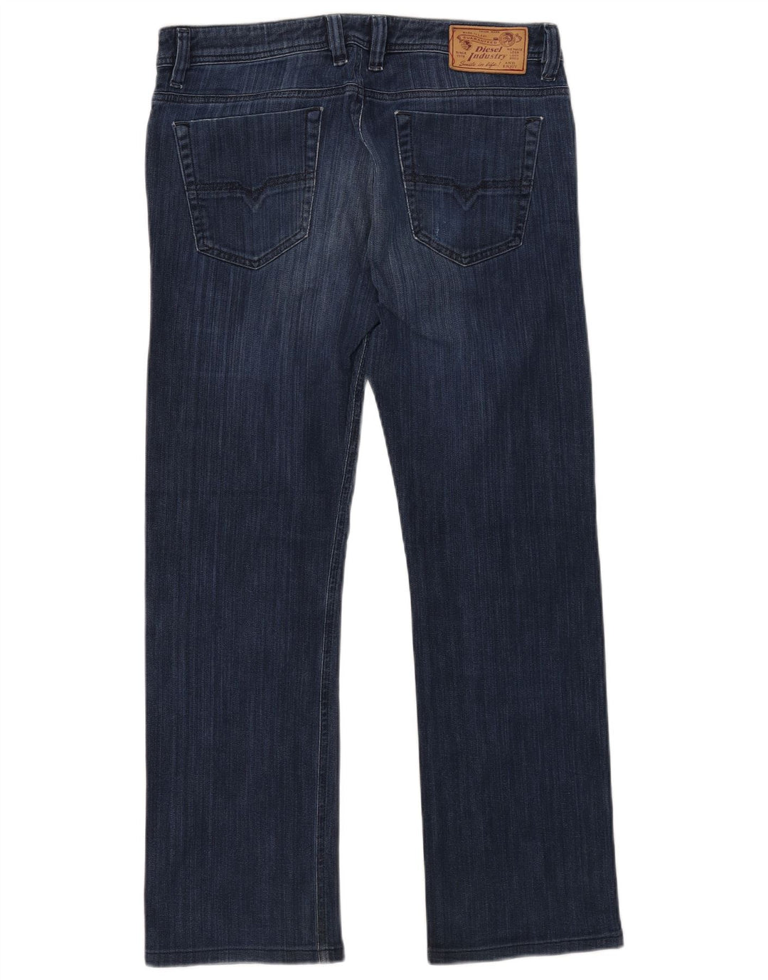 DIESEL Jean droit Viker homme vieilli W33 L32 bleu coton