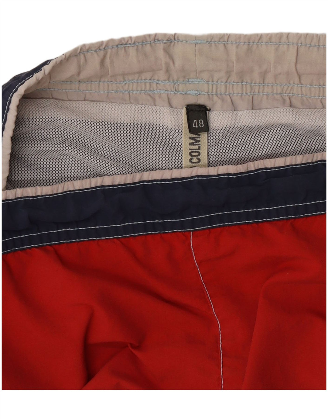 Colmar Short de Bain Graphique EU48 Homme Colorblock Rouge Moyen