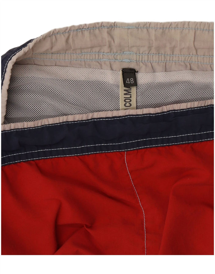 Colmar Short de Bain Graphique EU48 Homme Colorblock Rouge Moyen
