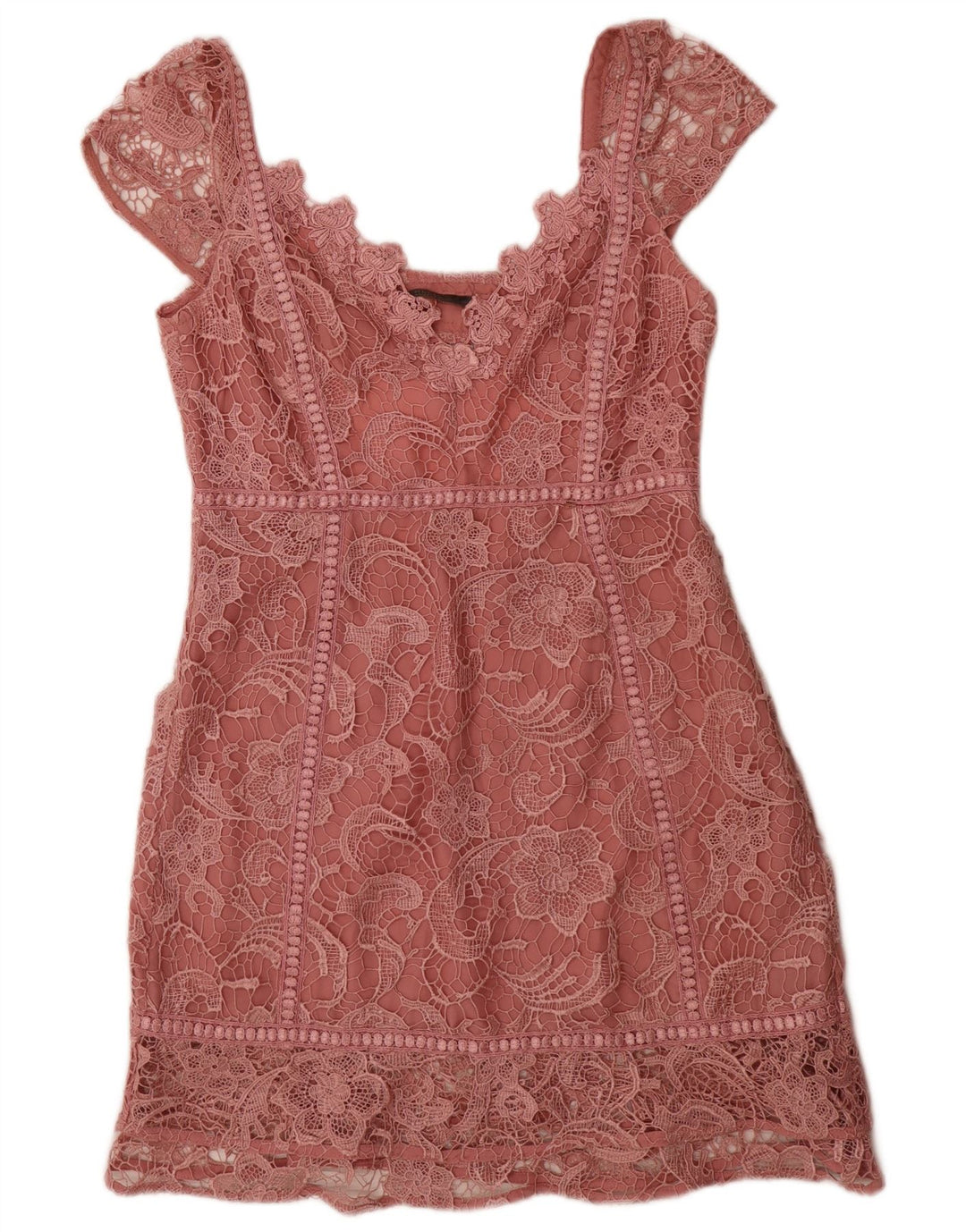 Guess Robe fourreau pour femme UK 42 en polyester floral rose moyen