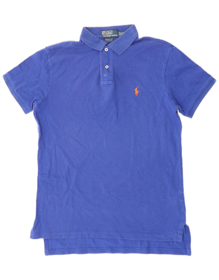 Polo Ralph Lauren Polo ajusté sur mesure pour homme en coton bleu moyen