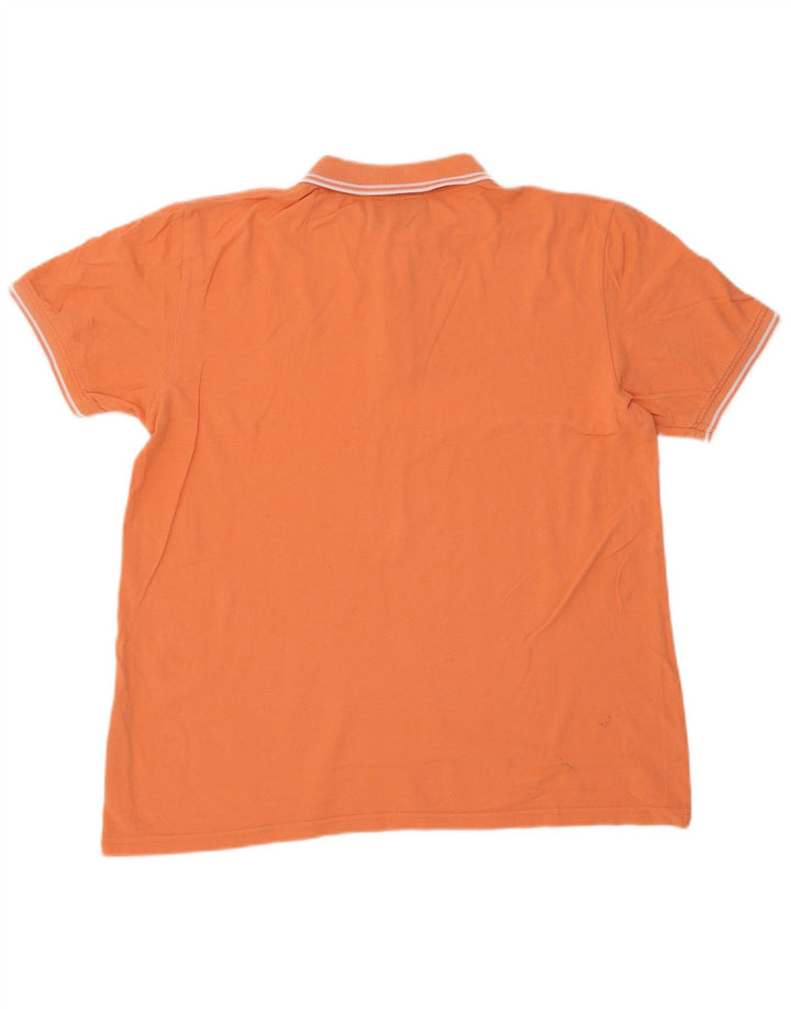 KAPPA Polo Homme Large Orange Coton