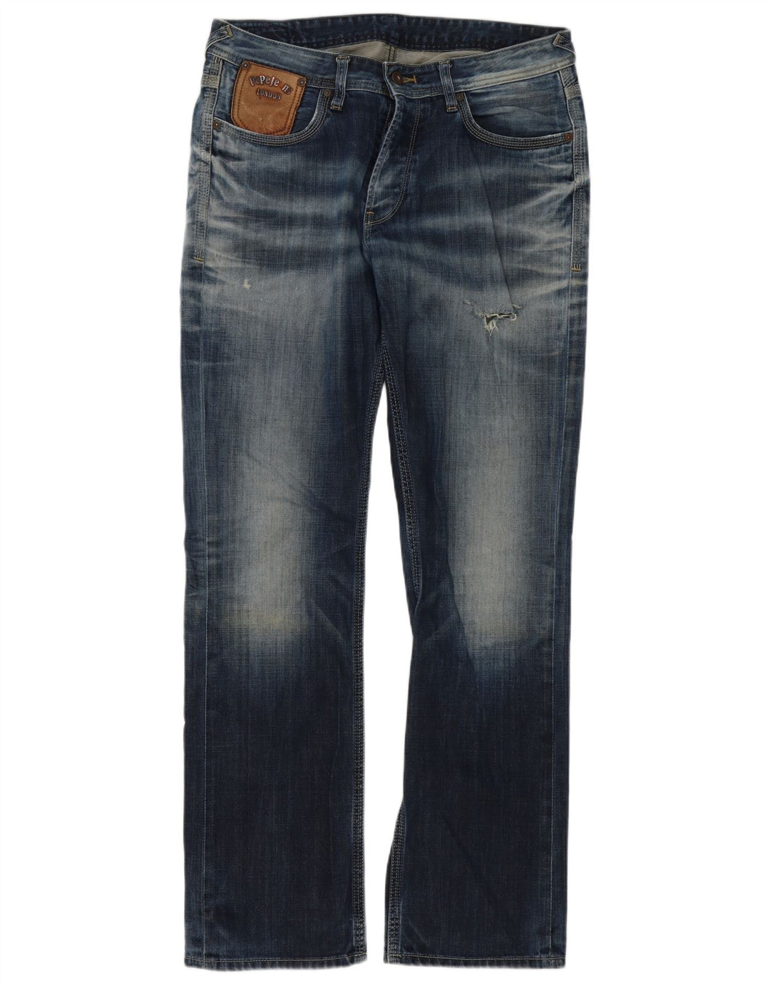 PEPE Jeans Bootcut Homme W34 L34 Bleu Coton