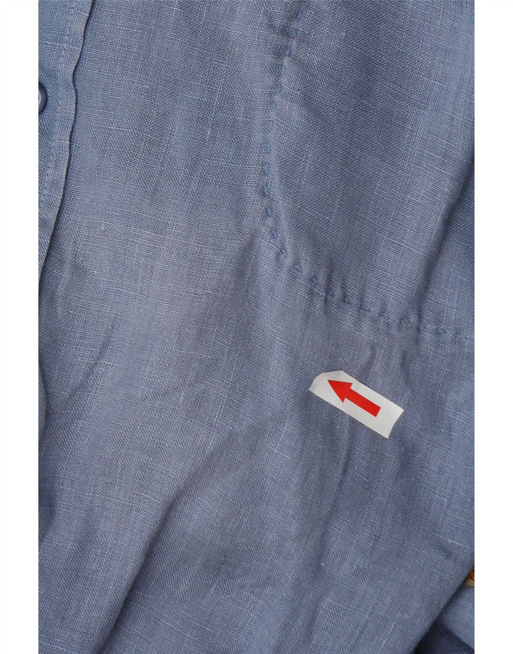 Hugo Boss Chemise à manches courtes pour hommes XL Bleu Coton