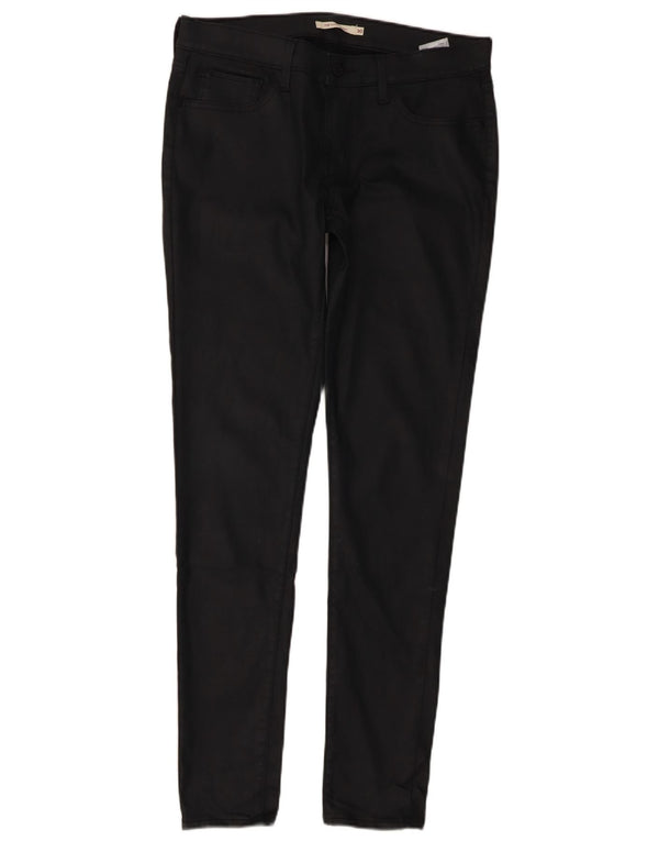 Levi's Womens 710 Super Skinny Casual Trousers W30 L32 Black Cotton