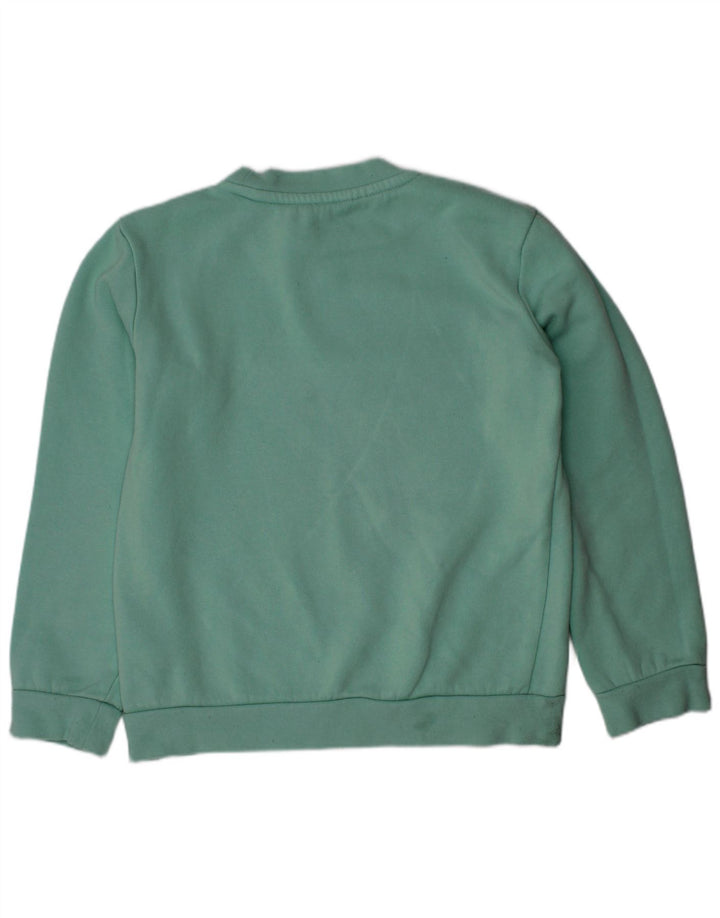 Adidas Sweat-Shirt Garçon 7-8 Ans Vert Coton