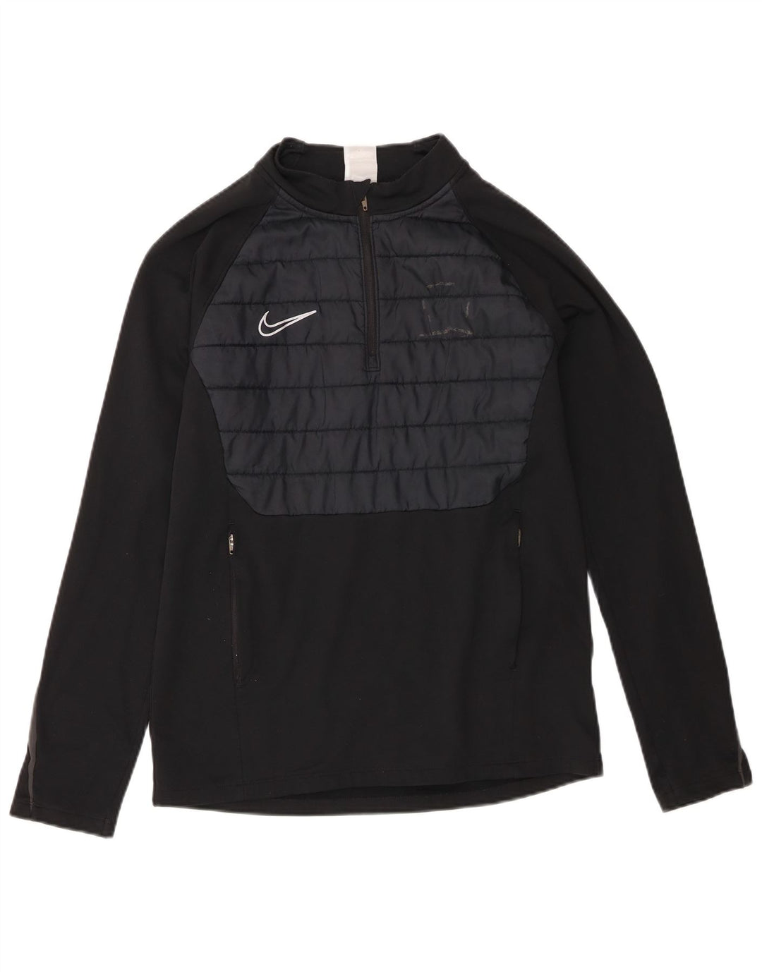 Haut de survêtement Nike Therma-Fit pour homme, color block, noir moyen