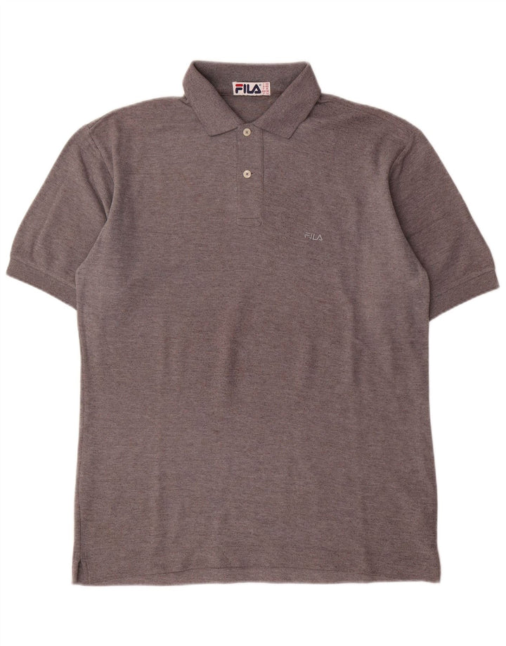 Fila Polo Homme IT 48 Gris Moyen Coton