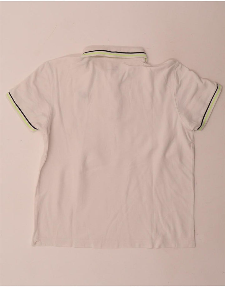 Lotto Polo Homme Rayé Blanc Moyen
