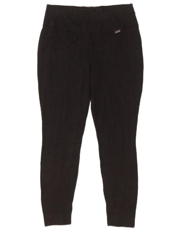 Patagonia Leggings Femme UK 12 Medium Noir Polyester