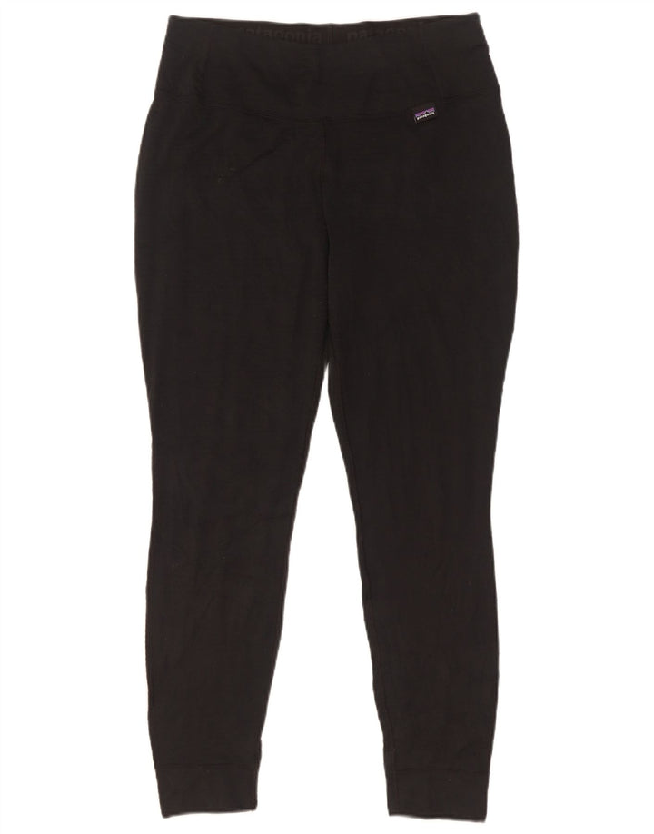Patagonia Leggings Femme UK 12 Medium Noir Polyester