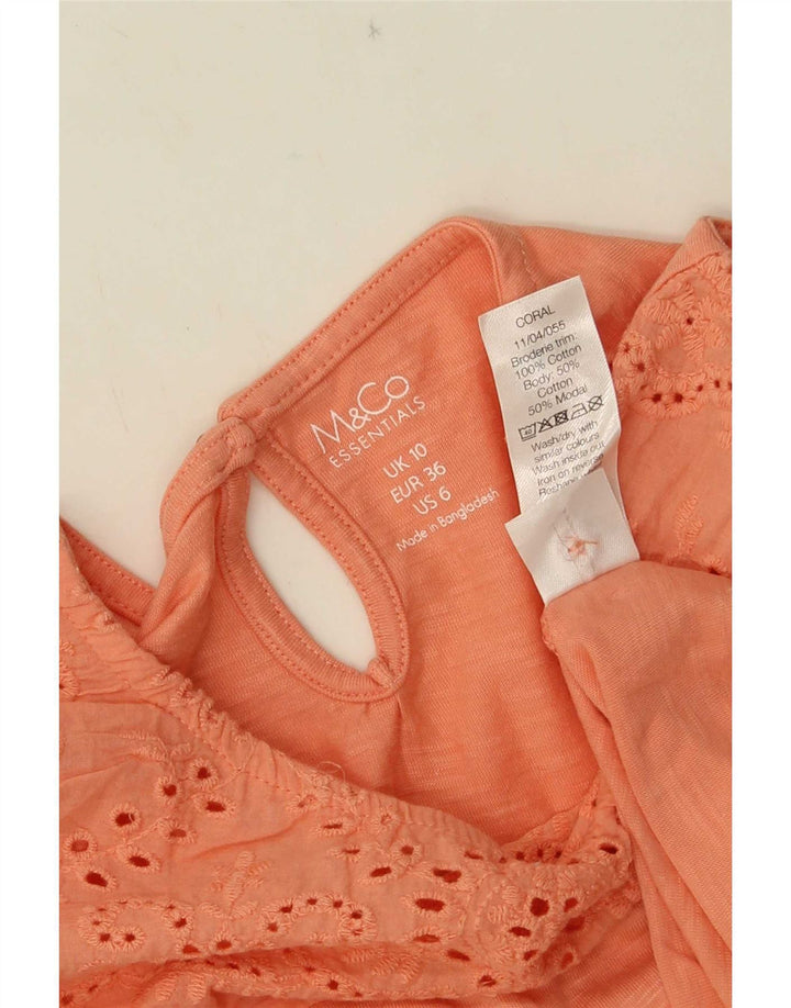 M&Co Débardeur Femme UK 10 Petit Rose Coton