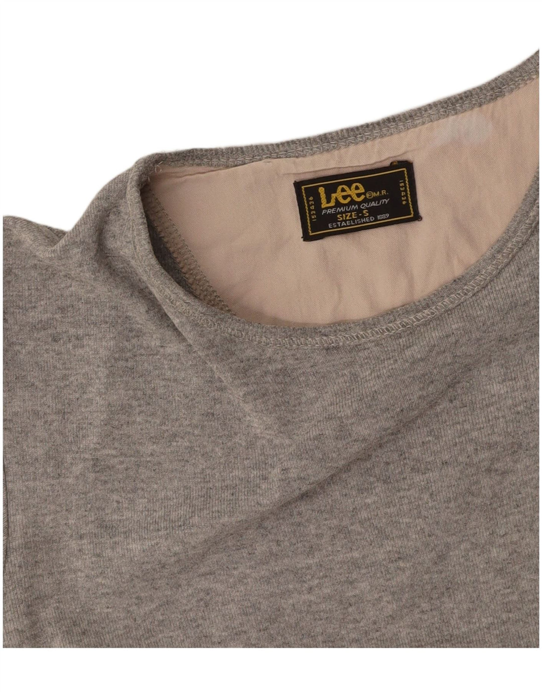 LEE T-shirt court pour femme UK 10 Petit Gris