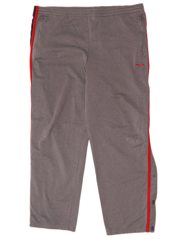 Fila Pantalon de survêtement pour homme Large Gris Colorblock Polyester