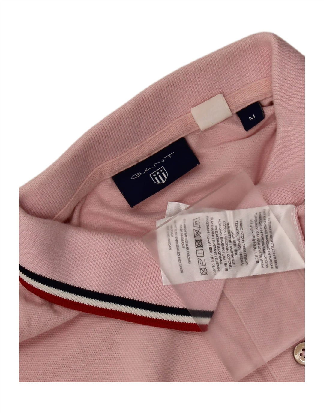 GANT Polo Homme Rose Moyen Coton