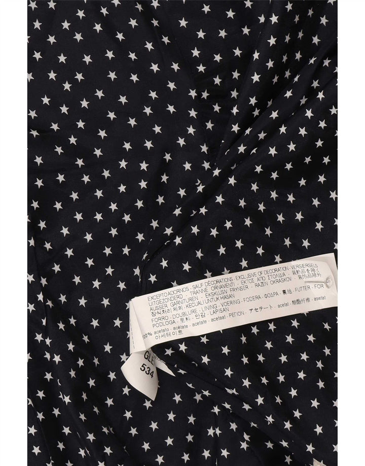 Zara Veste blazer à 1 bouton pour femme UK 12 Gris moyen à chevrons