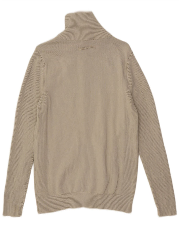 Zara Homme Cardigan Pull XL Blanc Cassé Coton
