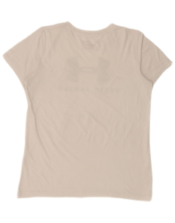Under Armour Mens Graphic T-Shirt Top Medium White