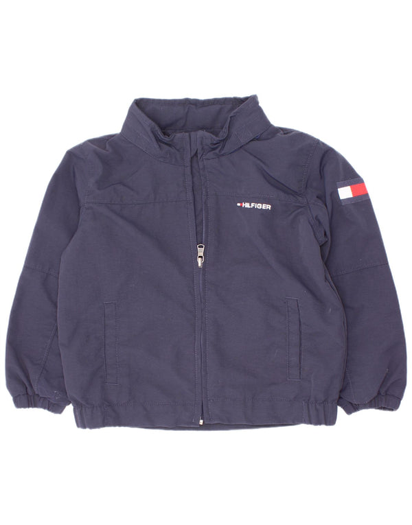 Tommy Hilfiger Blouson Bomber Graphique Garçon 3-4 ans Bleu Marine Polyester