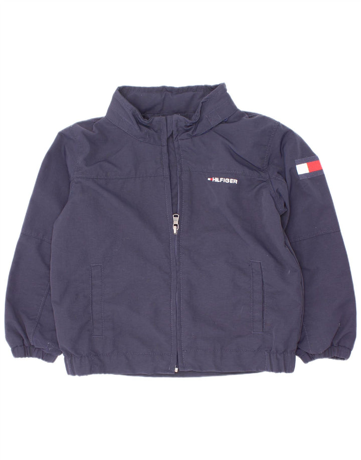 Tommy Hilfiger Blouson Bomber Graphique Garçon 3-4 ans Bleu Marine Polyester