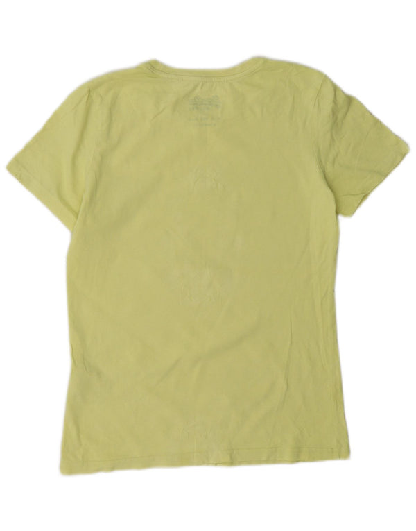 Superdry T-shirt graphique pour femme UK 8 Small Vert Coton